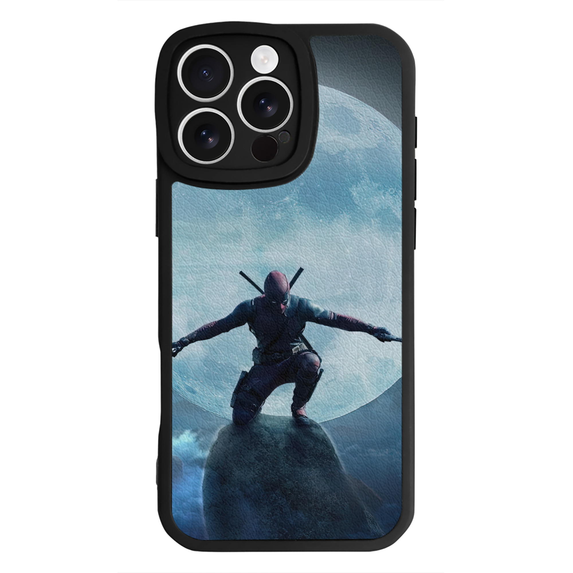（画像用） Deadpool デッドプール 【iPhone 16シリーズ対応】シリコンスマホケース（レザー調） 材質：シリコン